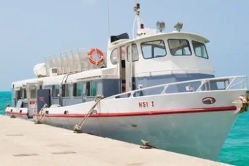 a small boat in a body of water