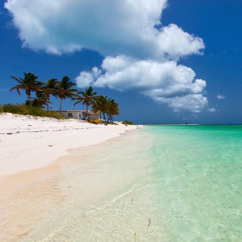 a sandy beach next to a body of water